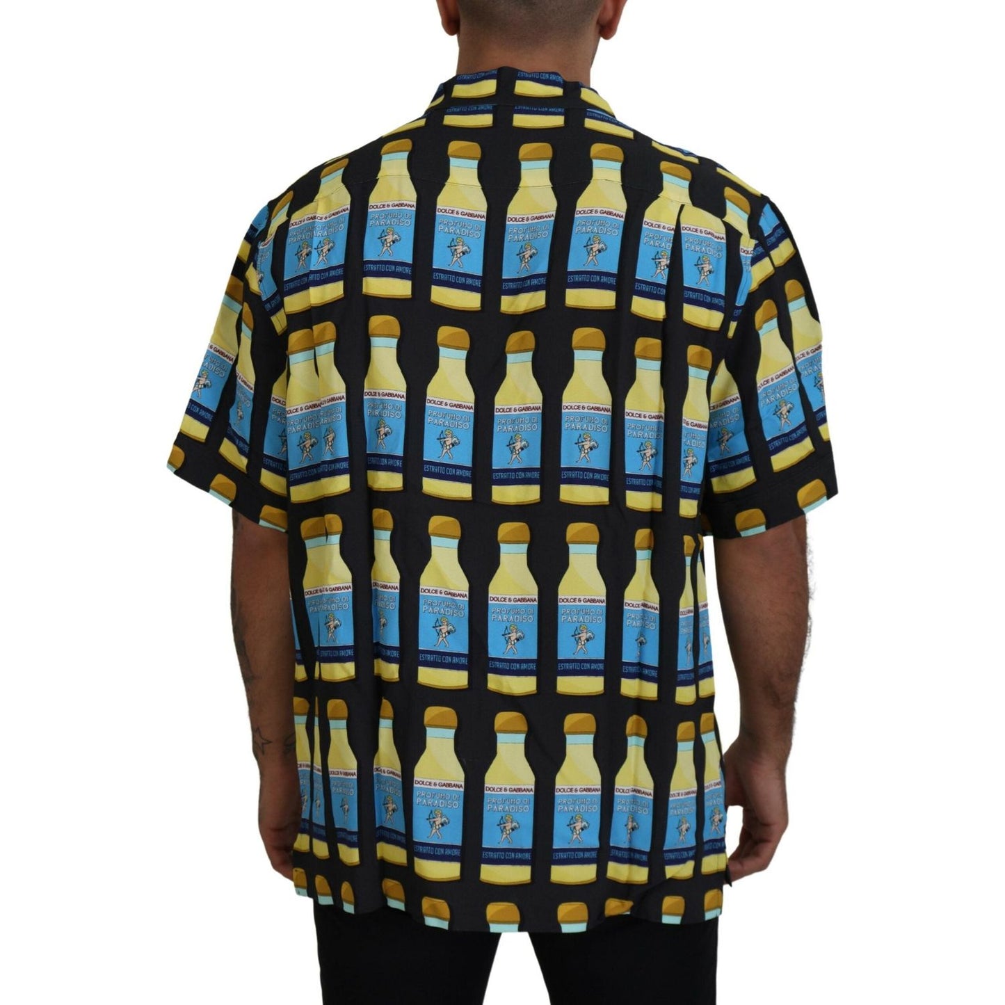 Dolce & Gabbana Multicolor Printed Viscose Casual Shirt Dolce & Gabbana