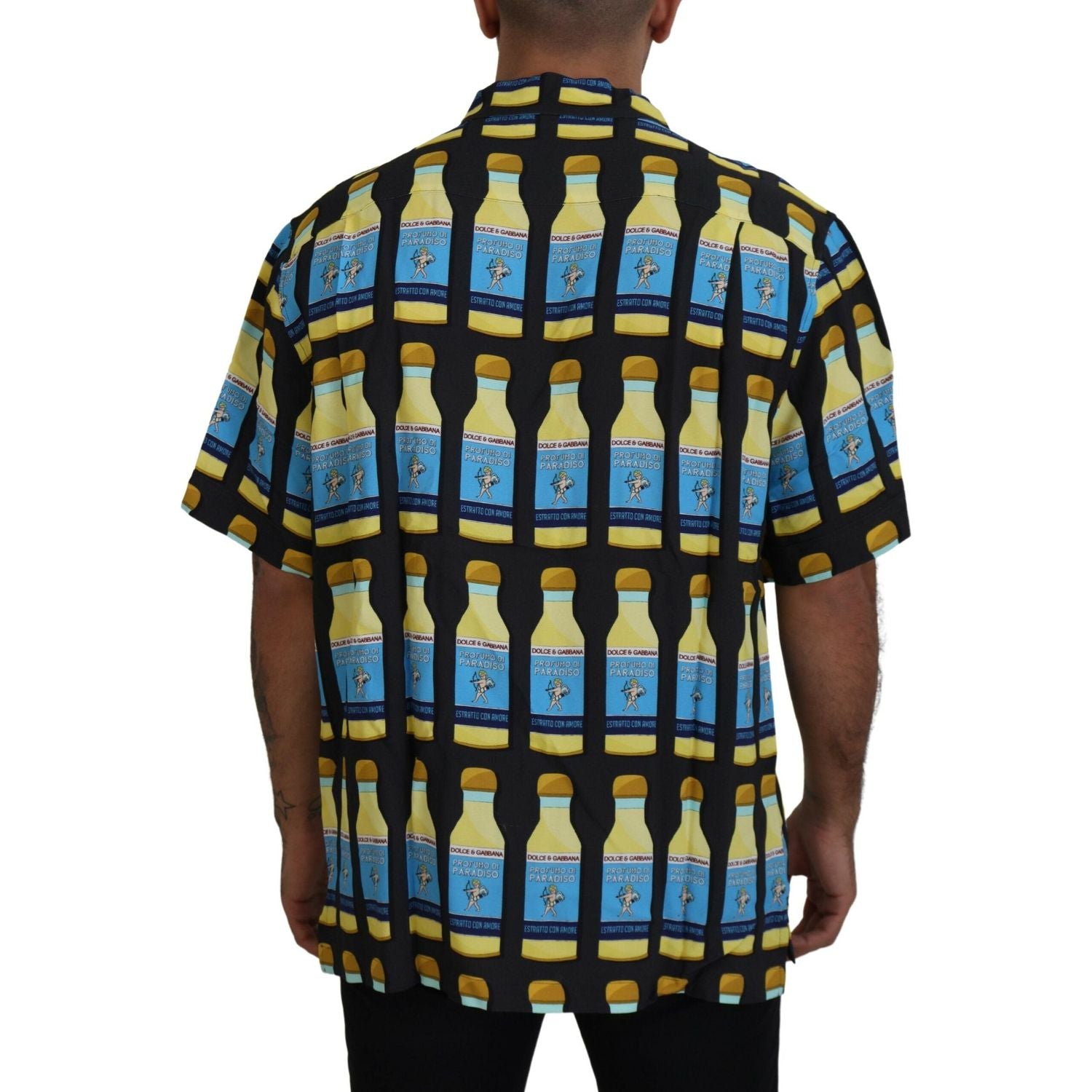 Dolce & Gabbana Multicolor Printed Viscose Casual Shirt