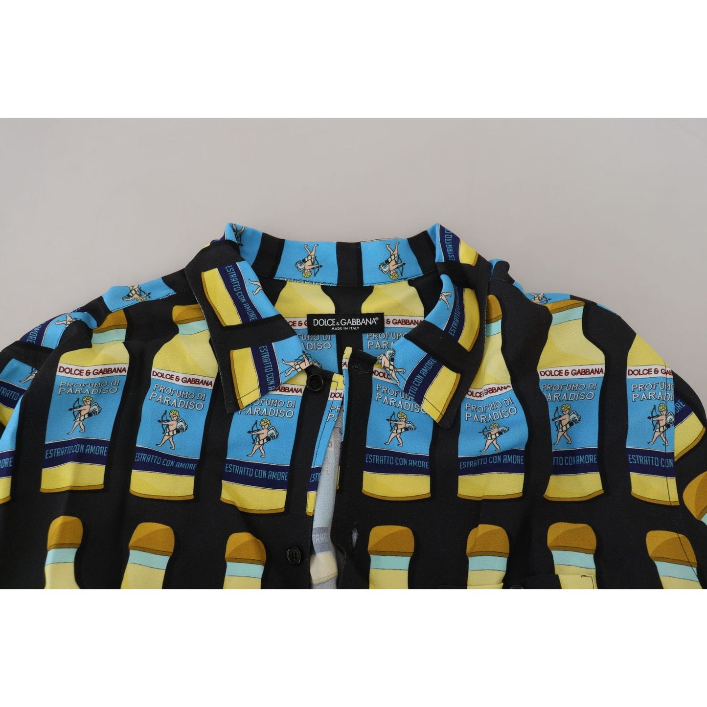 Dolce & Gabbana Multicolor Printed Viscose Casual Shirt Dolce & Gabbana