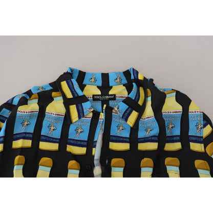 Dolce & Gabbana Multicolor Printed Viscose Casual Shirt Dolce & Gabbana