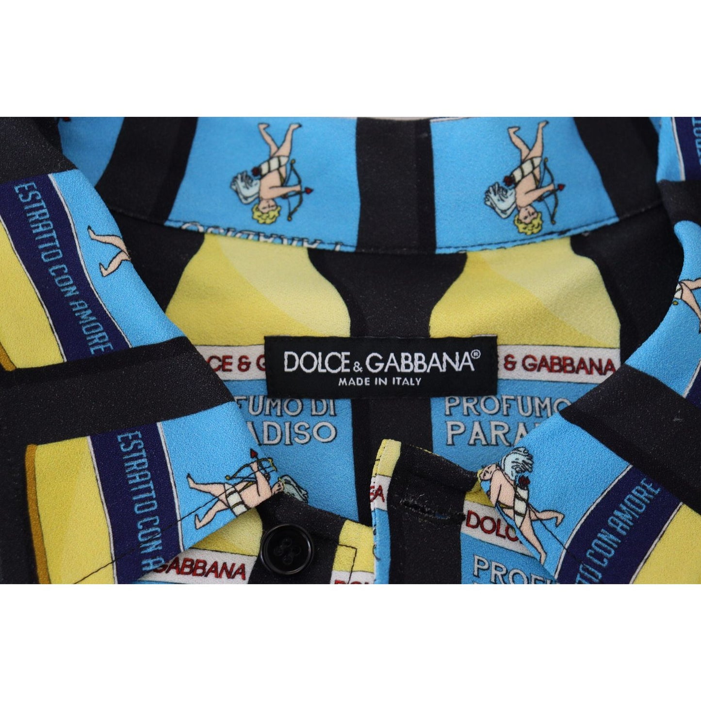 Dolce & Gabbana Multicolor Printed Viscose Casual Shirt Dolce & Gabbana