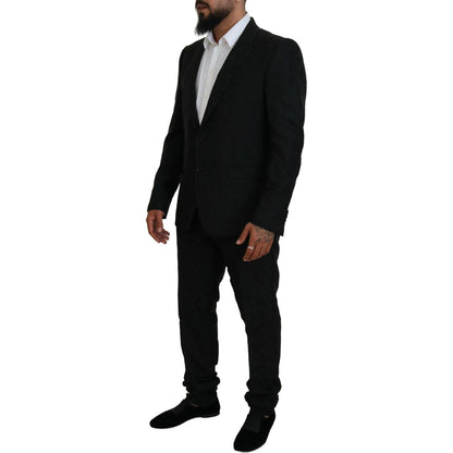 Dolce & Gabbana Black Single Breasted 2 Piece MARTINI Suit Dolce & Gabbana