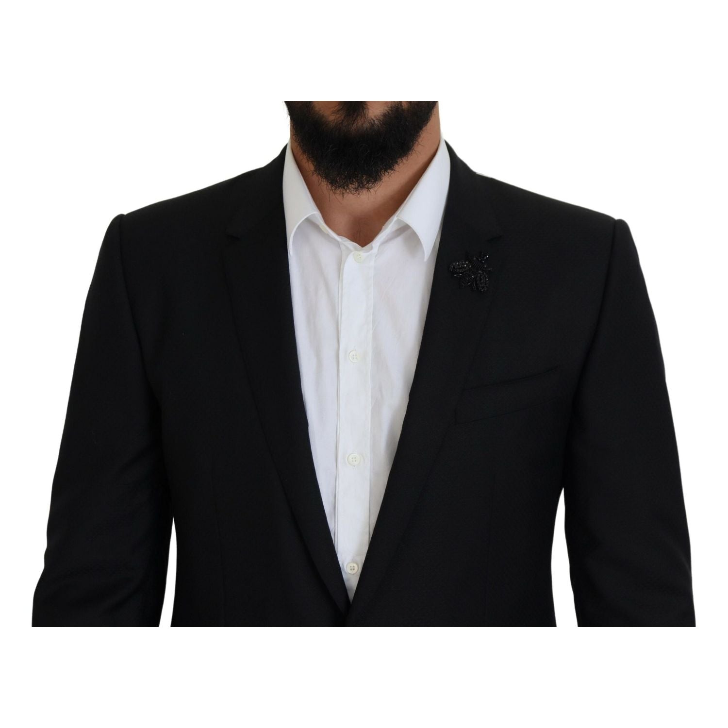 Dolce & Gabbana Black Single Breasted 2 Piece MARTINI Suit