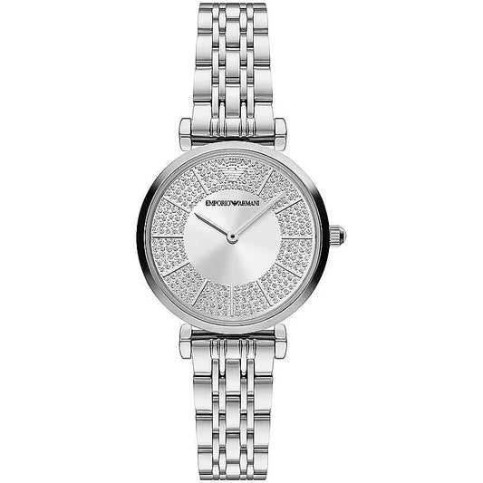 Emporio Armani Silver Steel Quartz Watch Emporio Armani
