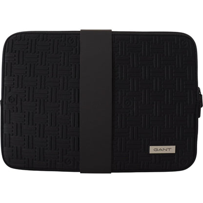 Gant Black Padded Pouch Bag Zipper Cover Sleeve Case Gant
