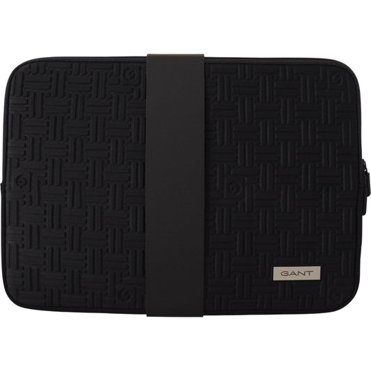 Gant Black Padded Pouch Bag Zipper Cover Sleeve Case Gant