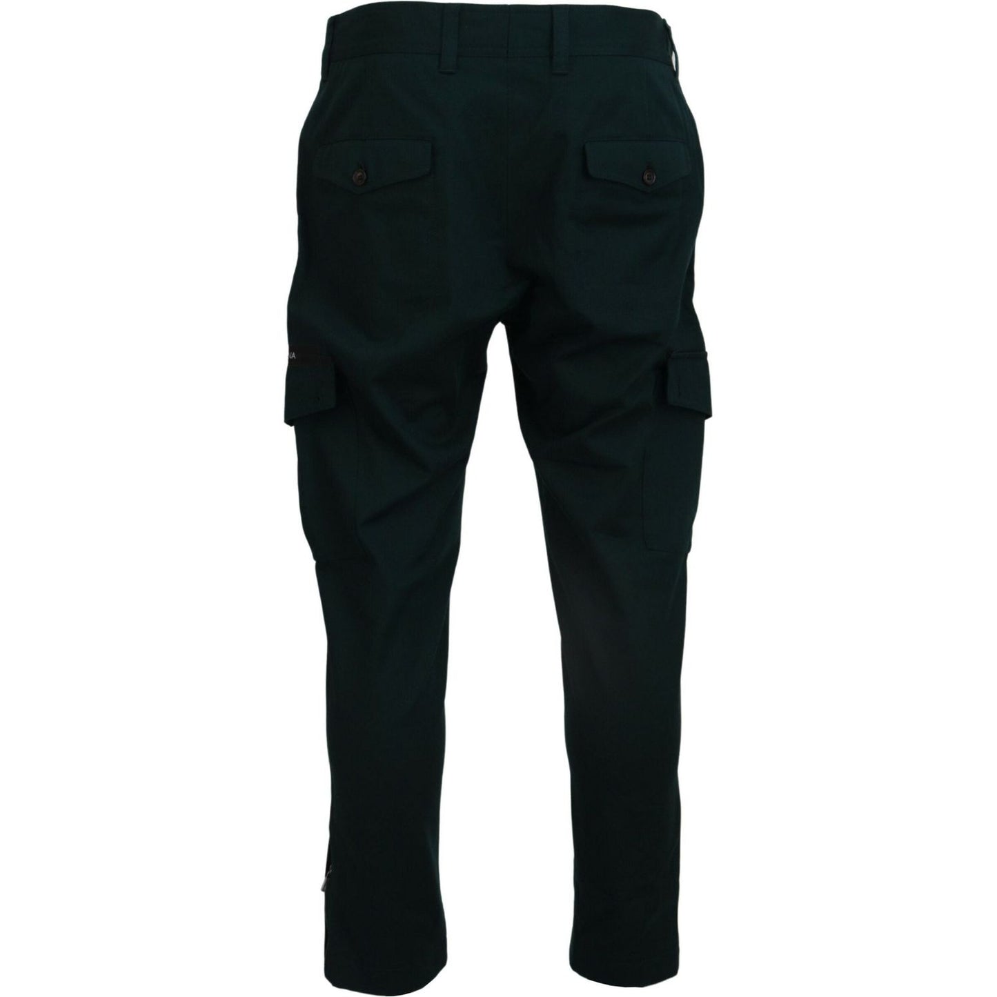 Dolce & Gabbana Green Cargo Cotton Stretch Jeans Pant Dolce & Gabbana