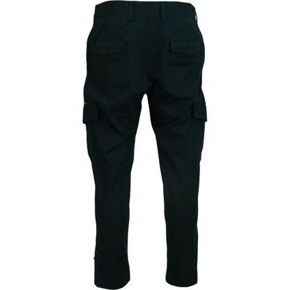 Dolce & Gabbana Green Cargo Cotton Stretch Jeans Pant Dolce & Gabbana