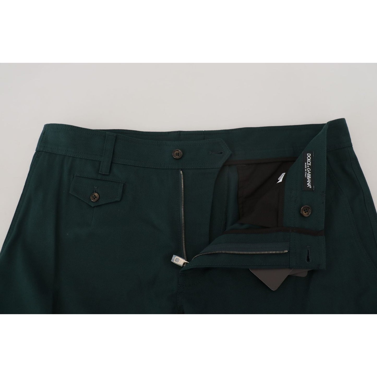 Dolce & Gabbana Green Cargo Cotton Stretch Jeans Pant Dolce & Gabbana