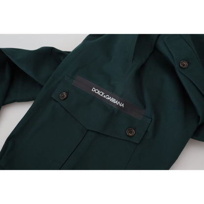 Dolce & Gabbana Green Cargo Cotton Stretch Jeans Pant Dolce & Gabbana
