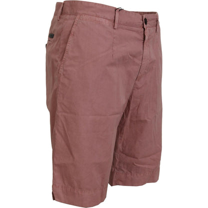 Dolce & Gabbana Pink Chinos Cotton Casual Mens Shorts Dolce & Gabbana