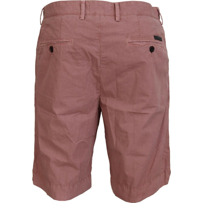 Dolce & Gabbana Pink Chinos Cotton Casual Mens Shorts Dolce & Gabbana