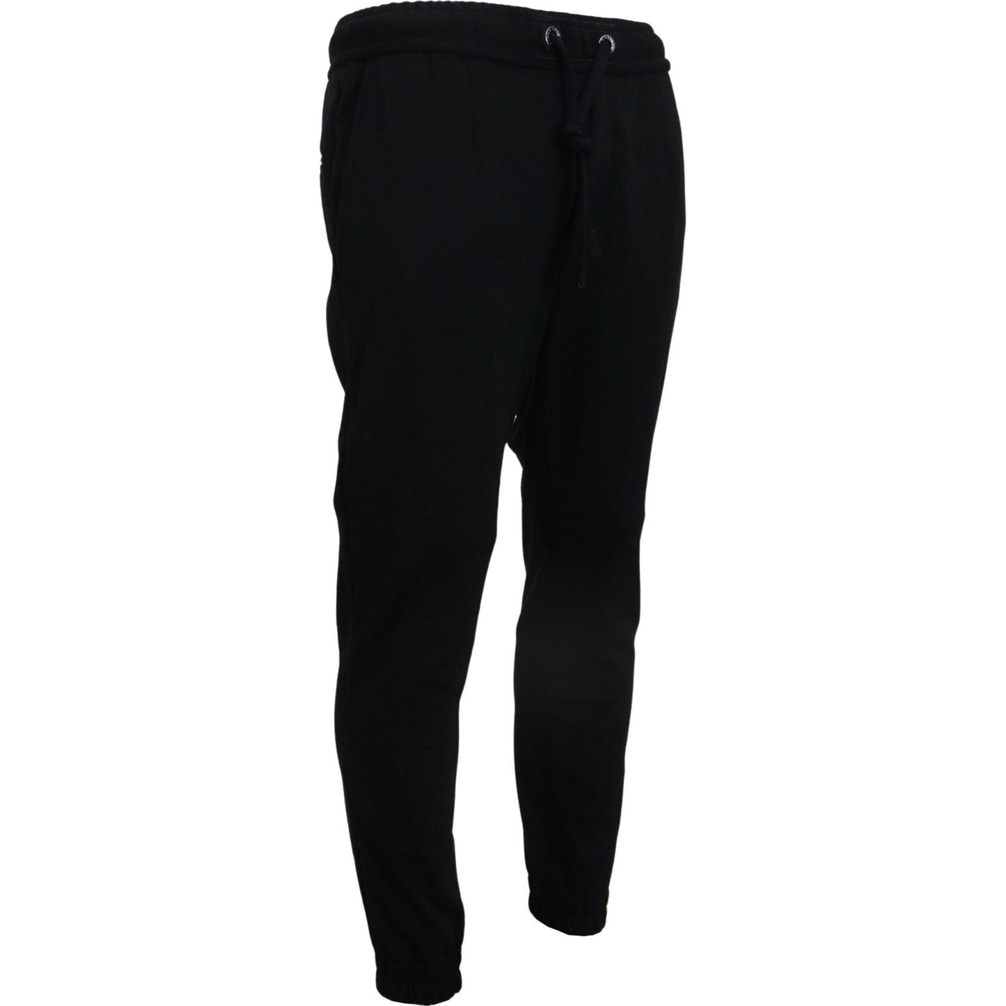 Dolce & Gabbana Black Mens Sport Wool Sweatpants Pants Dolce & Gabbana