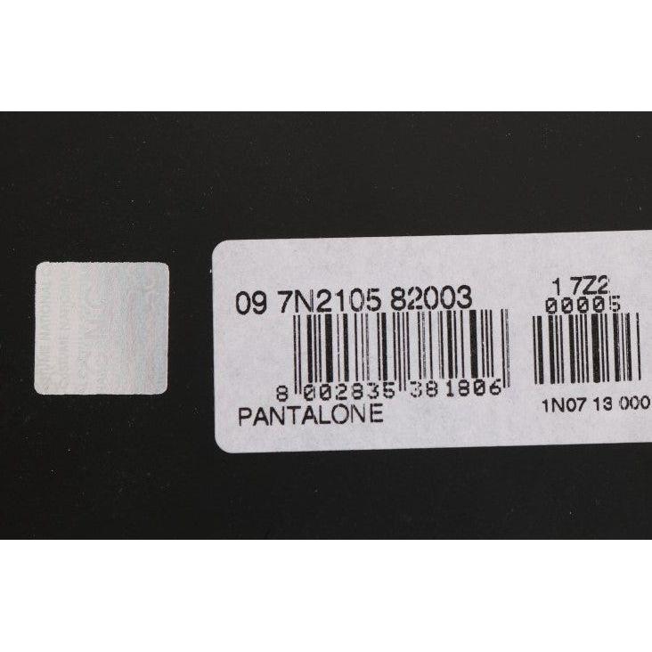 Costume National Black Slim Fit Cotton Stretch Pants Costume National