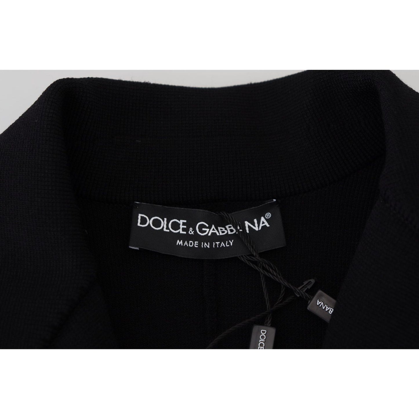 Dolce & Gabbana Black Button Cardigan Blazer Viscose Jacket Dolce & Gabbana
