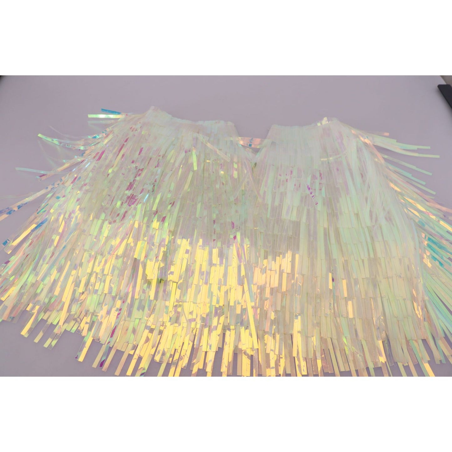 Dolce & Gabbana Multicolor Iridescent Fringed Tulle Skirt Dolce & Gabbana