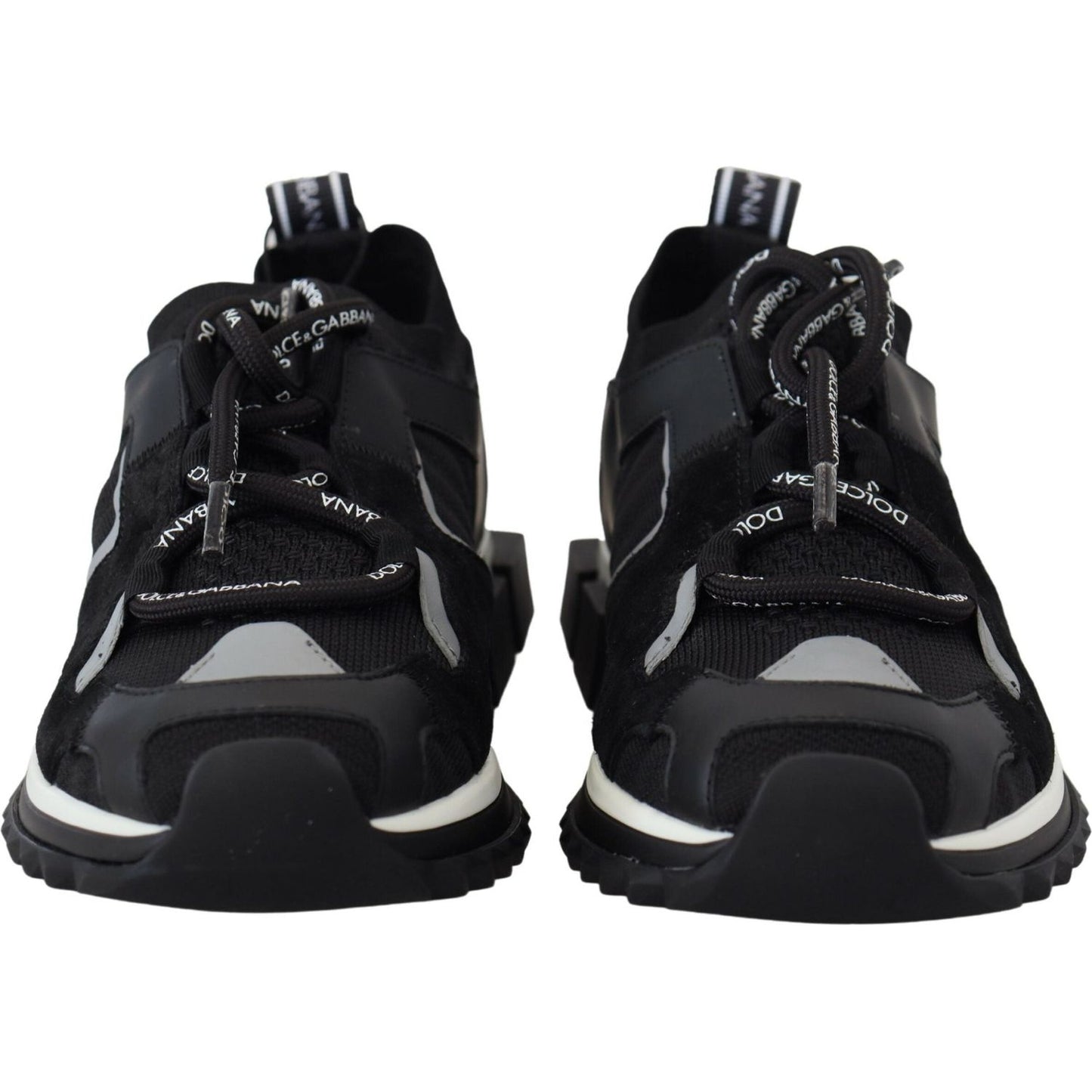 Dolce & Gabbana Black Mesh Sorrento Trekking Sneakers Shoes Dolce & Gabbana