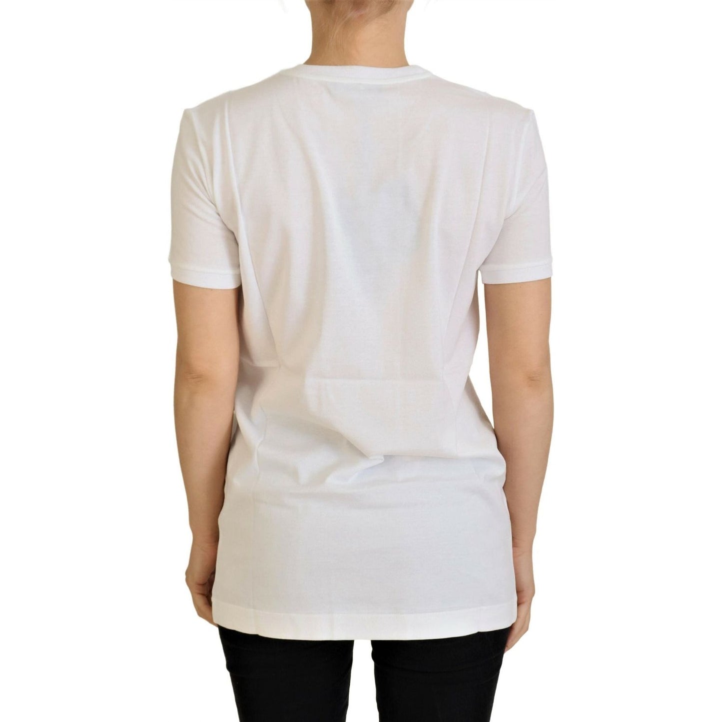 Dolce & Gabbana White Cotton DG Loves SUD T-shirt Dolce & Gabbana
