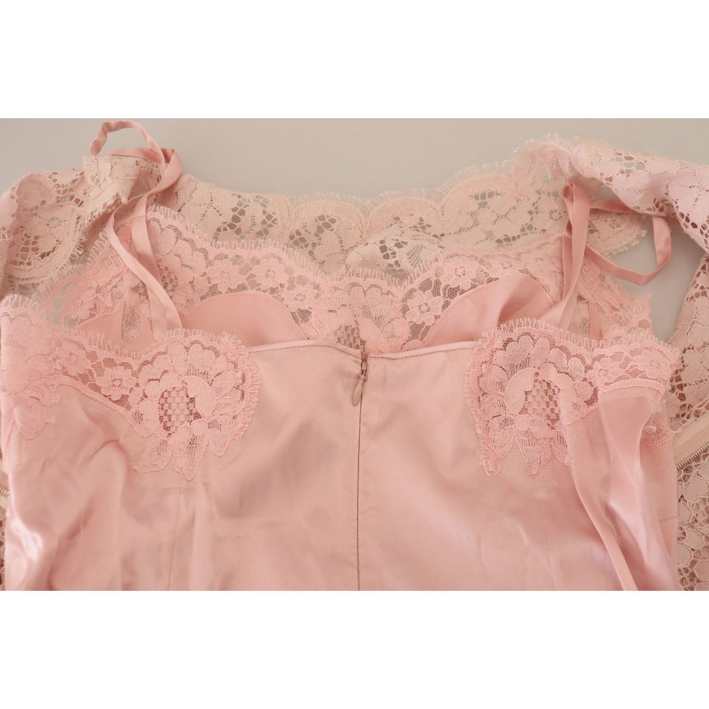 Dolce & Gabbana Pink Floral Lace Sleeveless Tank Blouse Top Dolce & Gabbana