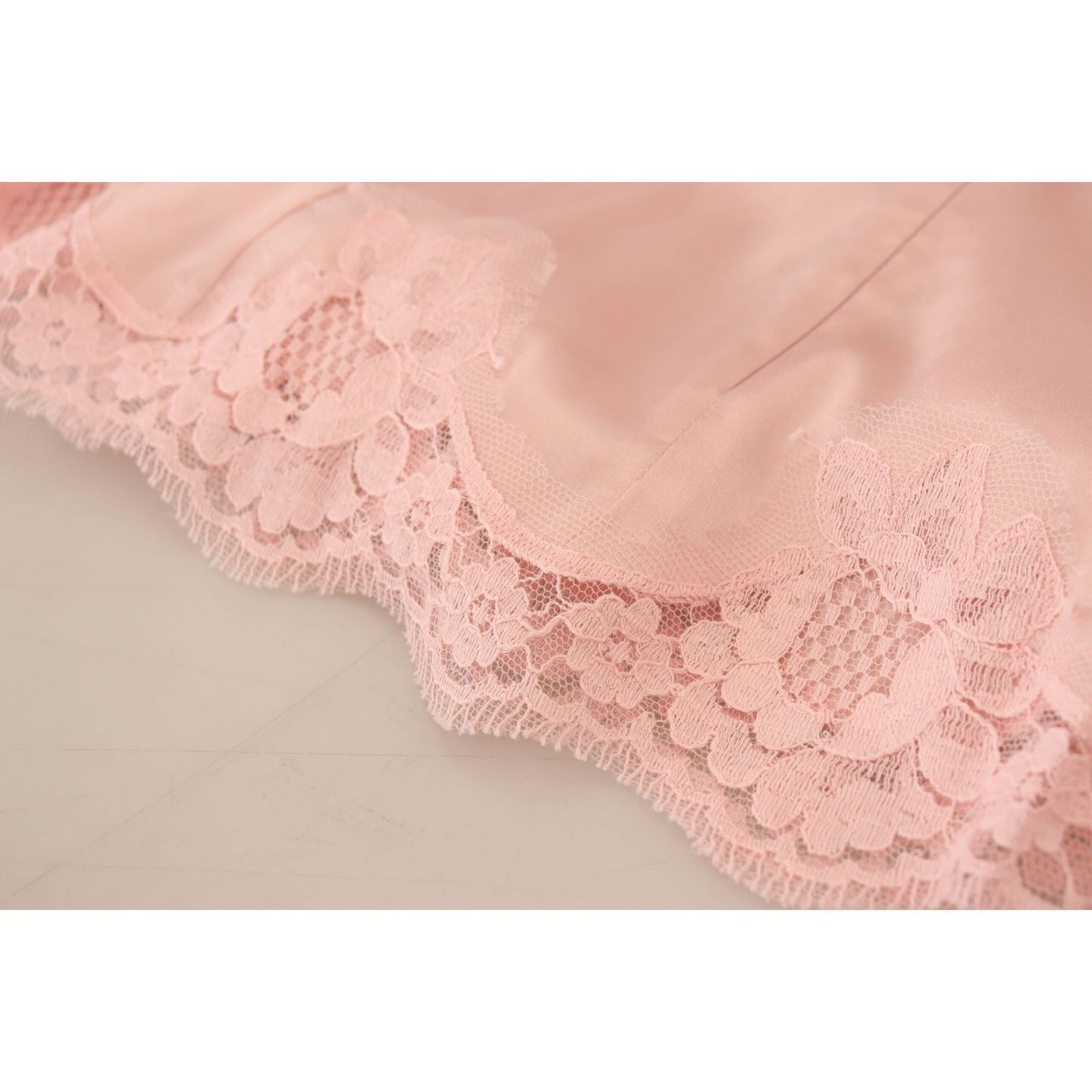 Dolce & Gabbana Pink Floral Lace Sleeveless Tank Blouse Top Dolce & Gabbana