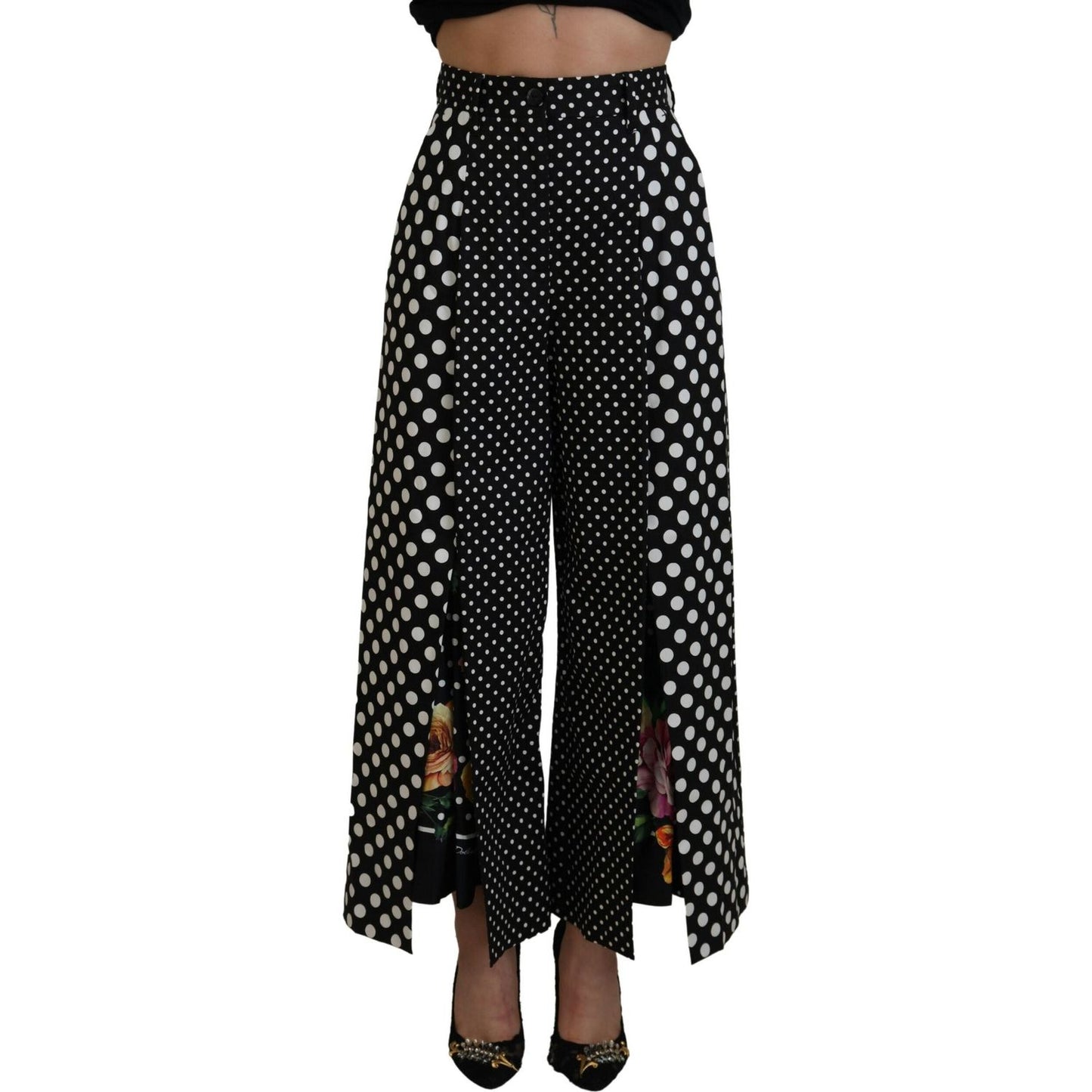 Dolce & Gabbana Multicolor Polka Dots High Waist Pants Dolce & Gabbana