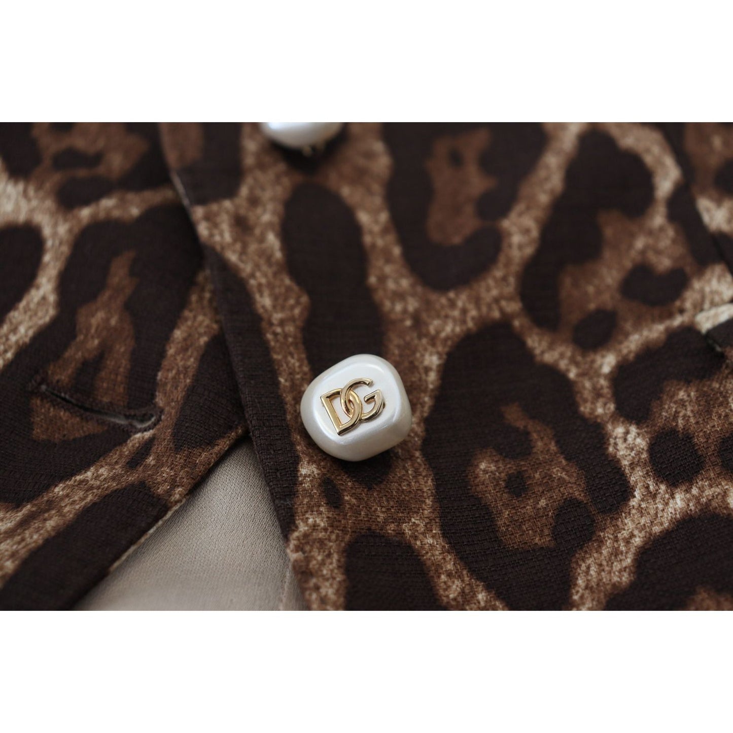 Dolce & Gabbana Brown Leopard Print Wool A-line Mini Skirt Dolce & Gabbana