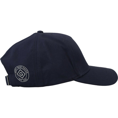 Gant Blue Cotton Logo Print Baseball Cap Casual Hat Gant