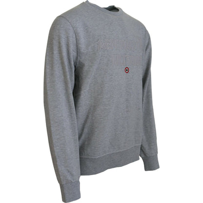 Aeronautica Militare Gray Men Pullover Sweatshirt Sweater Aeronautica Militare