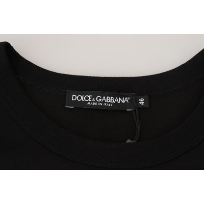 Dolce & Gabbana Black Sneak Peek Cotton Short Sleeve T-shirt Dolce & Gabbana