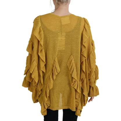 Aniye By Gold Long Sleeves Ruffled Women Cardigan Sweater Aniye By