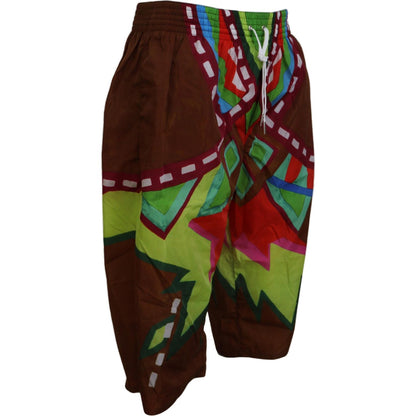 Dsquared² Multicolor Printed Men Beachwear Shorts Swimwear Dsquared²