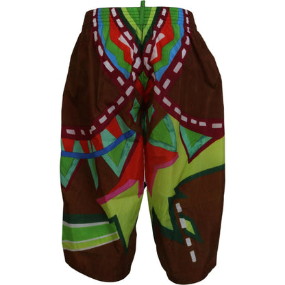 Dsquared² Multicolor Printed Men Beachwear Shorts Swimwear Dsquared²