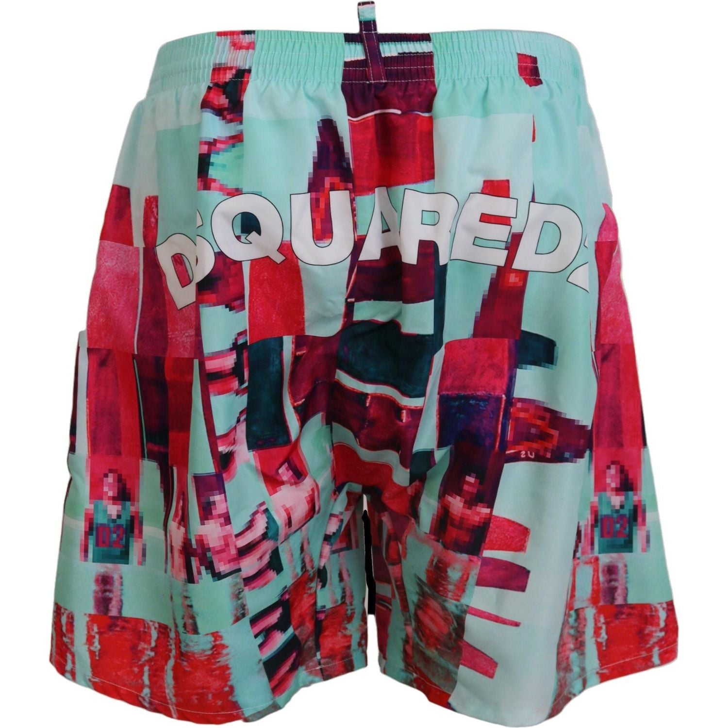 Dsquared² Multicolor Printed Beachwear Shorts Swimwear