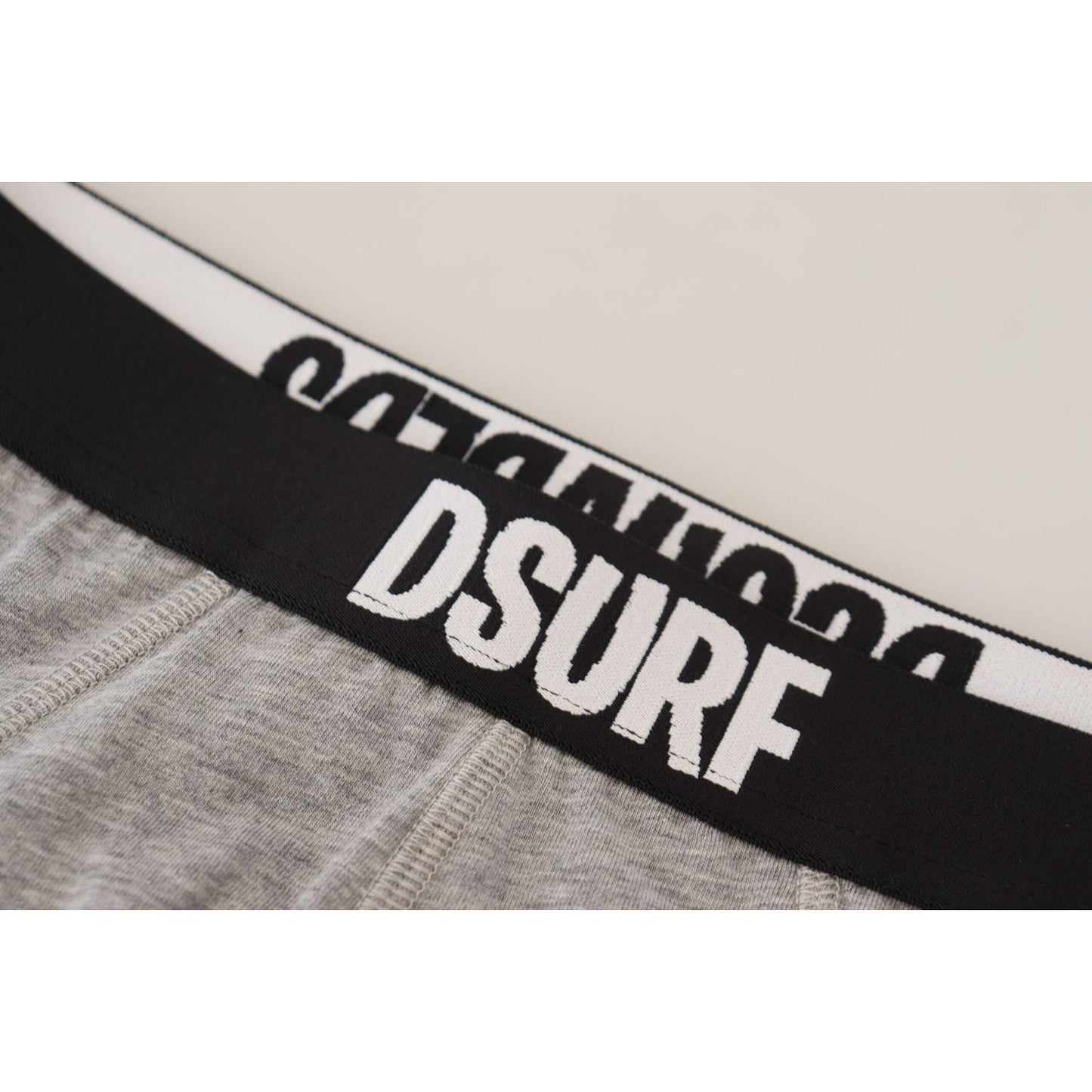 Dsquared² Gray DSURF Logo Cotton Stretch Men Brief Underwear Dsquared²