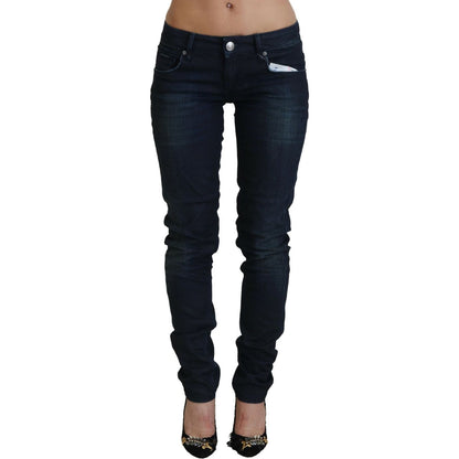 Acht Blue Low Waist Slim Fit Women Denim Jeans