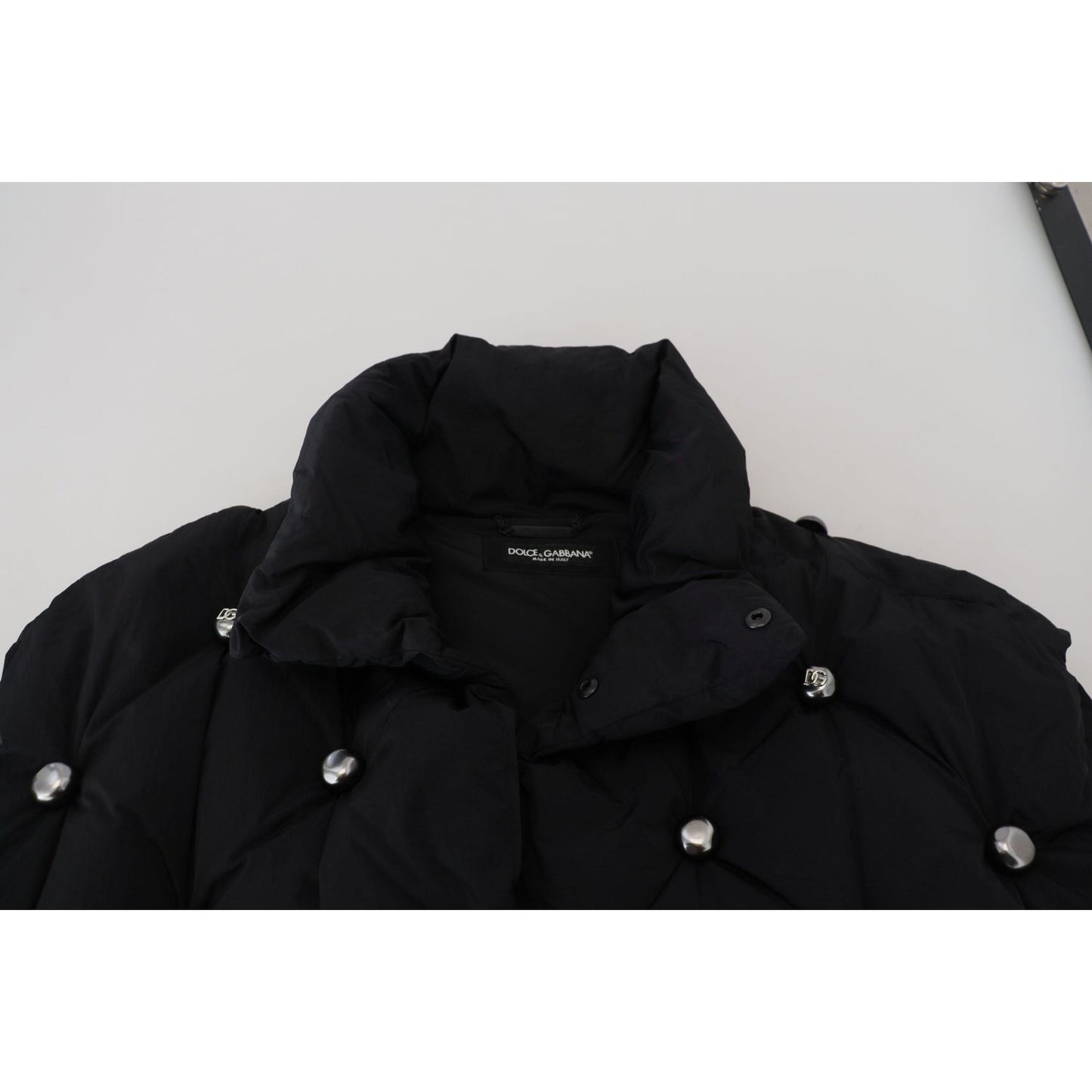 Dolce & Gabbana Black Sleeveless DG Metal Embellishment Jacket Dolce & Gabbana