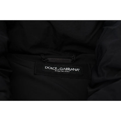 Dolce & Gabbana Black Sleeveless DG Metal Embellishment Jacket Dolce & Gabbana