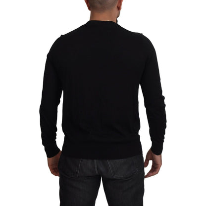 Dolce & Gabbana Black Cashmere Button Down Cardigan Sweater Dolce & Gabbana