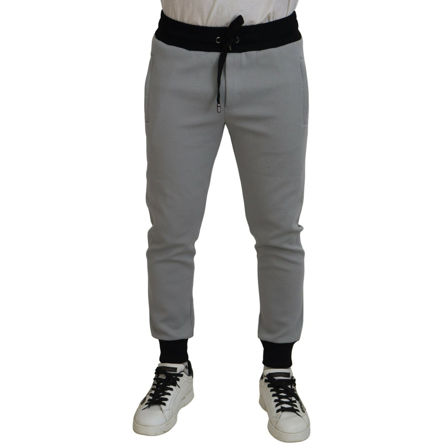 Dolce & Gabbana Gray Polyester Sweatpants Jogger Pants Dolce & Gabbana