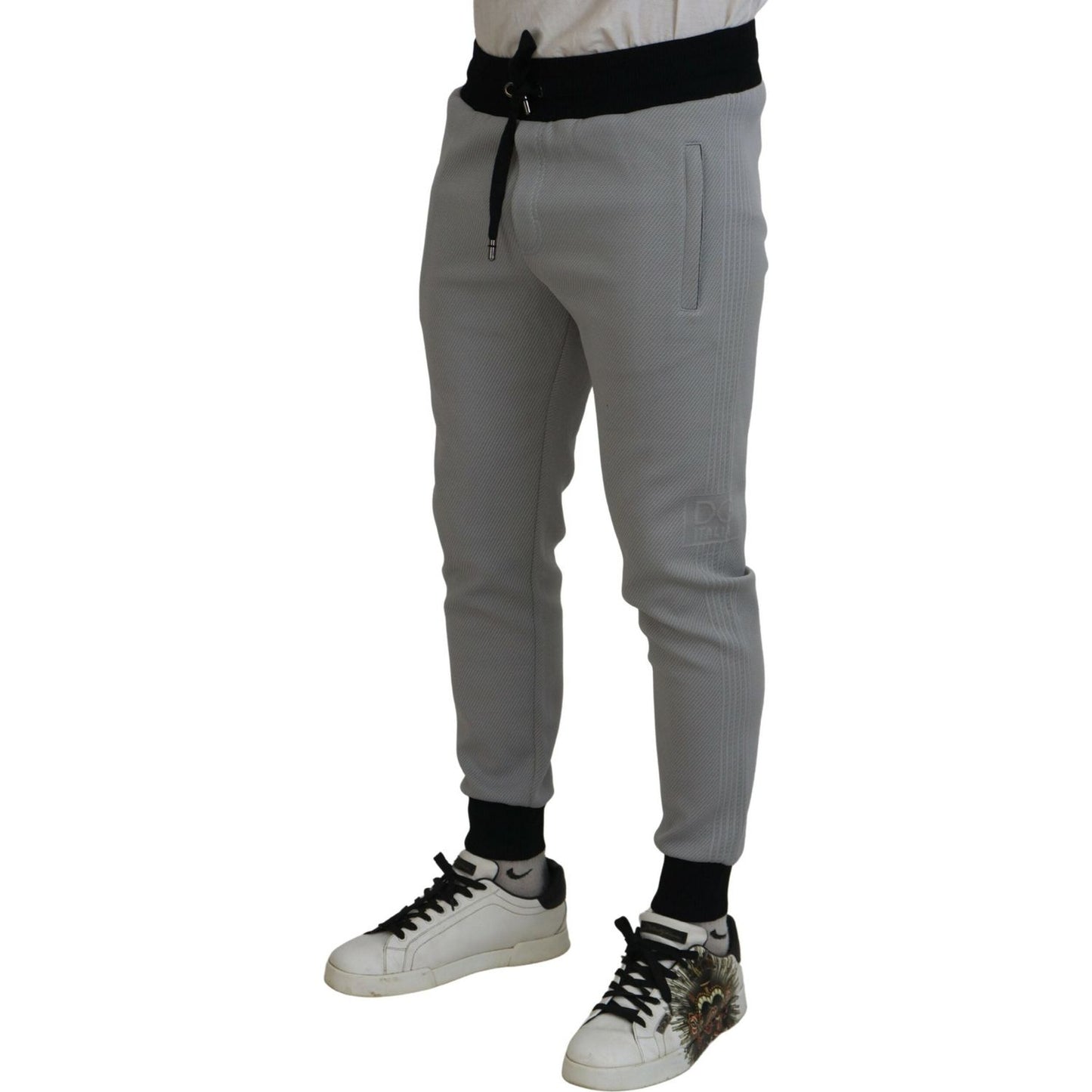 Dolce & Gabbana Gray Polyester Sweatpants Jogger Pants Dolce & Gabbana
