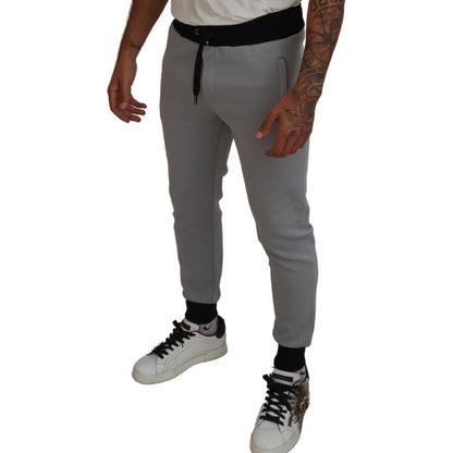 Dolce & Gabbana Gray Polyester Sweatpants Jogger Pants Dolce & Gabbana