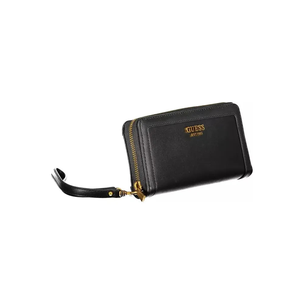 Guess Jeans Elegant Multi-Compartment Black Wallet Guess Jeans