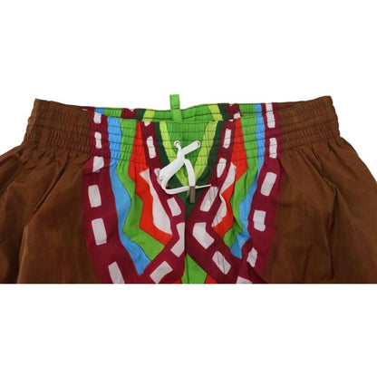 Dsquared² Multicolor Printed Men Beachwear Swimwear Short Dsquared²