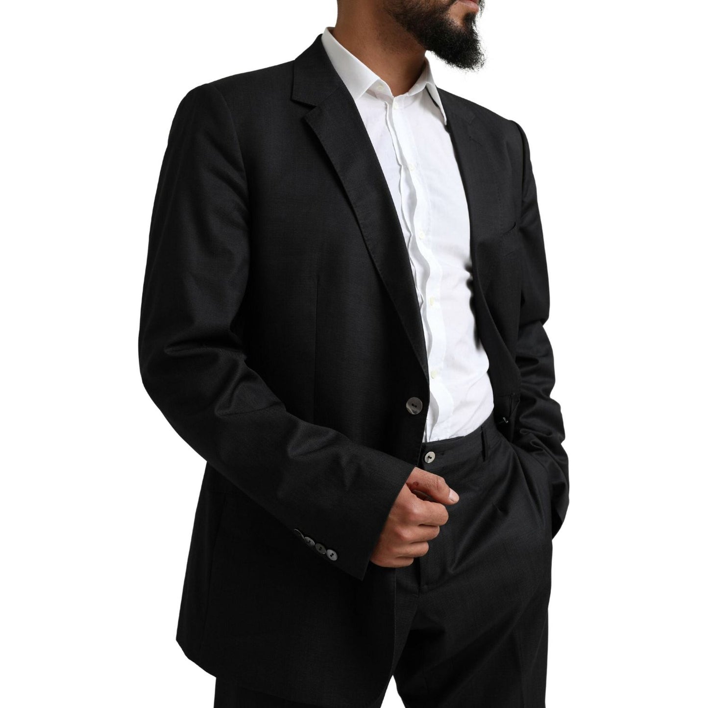 Dolce & Gabbana Black MARTINI Single Breasted 2 Piece Suit Dolce & Gabbana