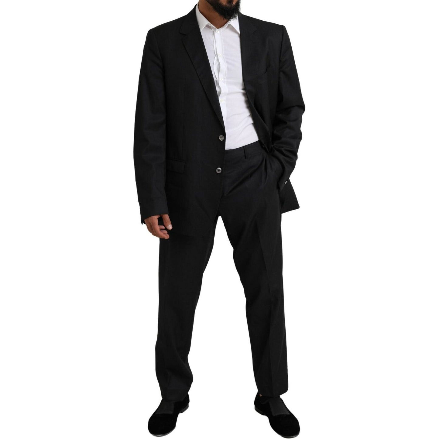 Dolce & Gabbana Black MARTINI Single Breasted 2 Piece Suit Dolce & Gabbana