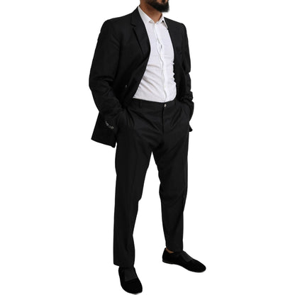 Dolce & Gabbana Black MARTINI Single Breasted 2 Piece Suit Dolce & Gabbana