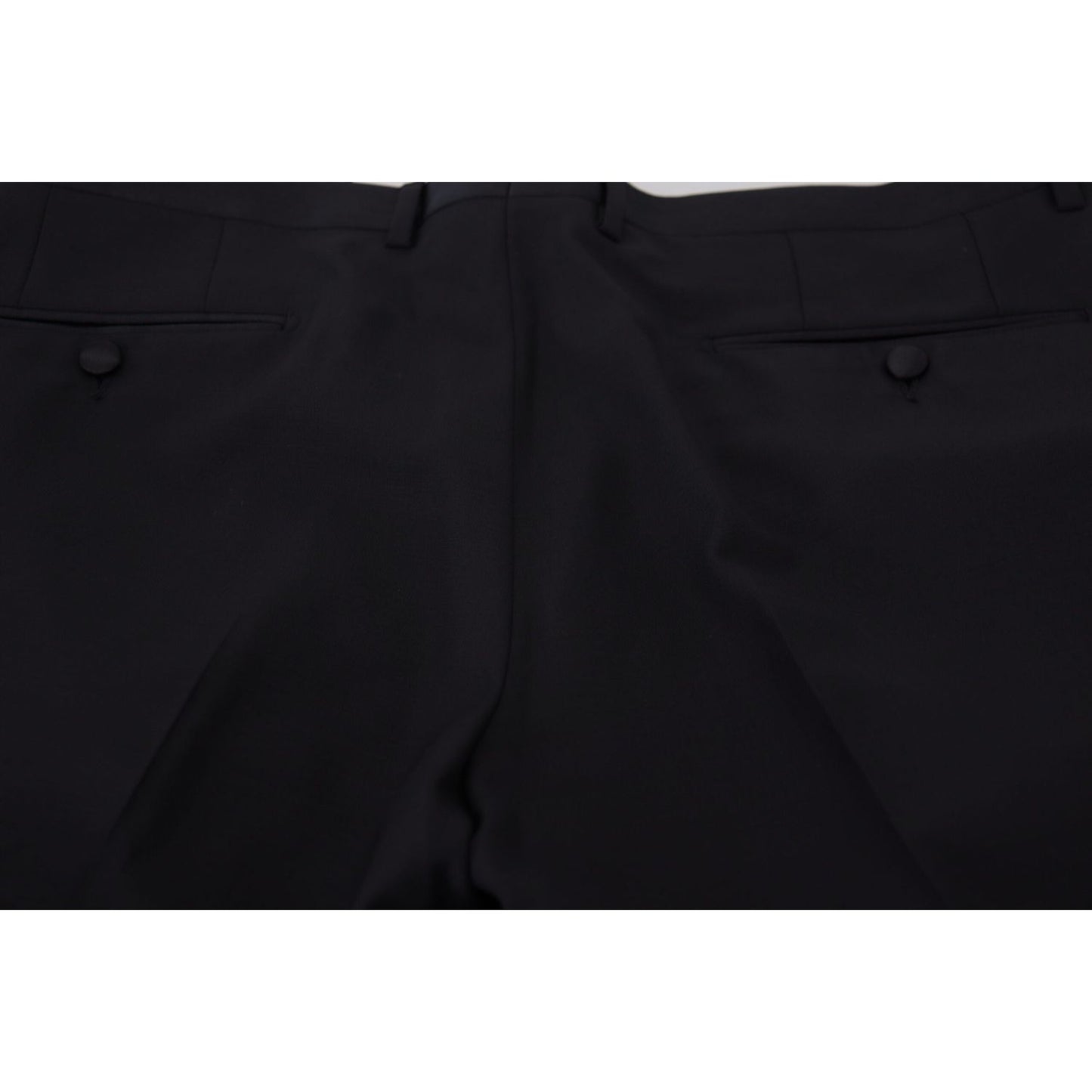 Dolce & Gabbana Black Dress Wool Silk Trouser Pants Dolce & Gabbana