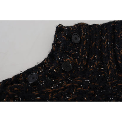 Dolce & Gabbana Brown Fatto A Mano Turtleneck Pullover Sweater Dolce & Gabbana