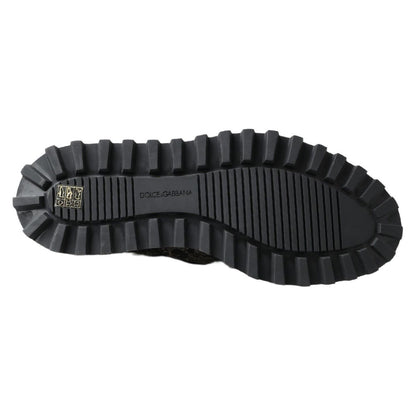 Dolce & Gabbana Black White Derby Patent Leather Shoes Dolce & Gabbana