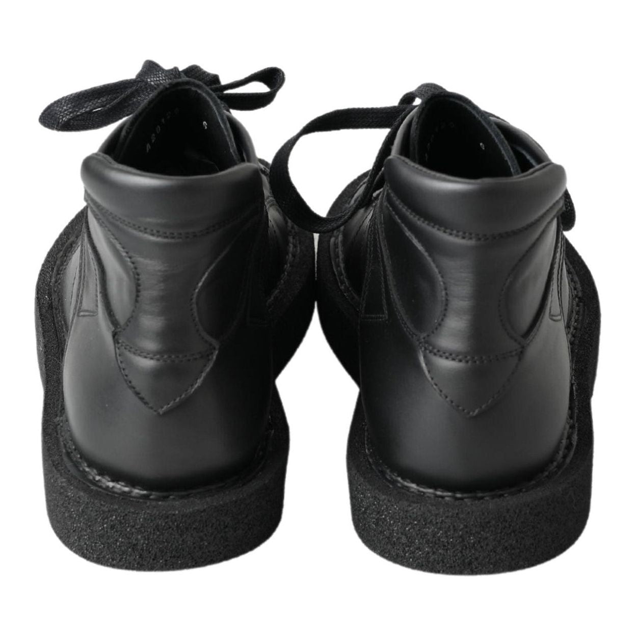 Dolce & Gabbana Black Leather Slip on Stretch Boots Dolce & Gabbana